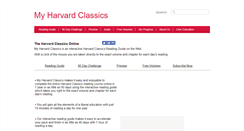 Desktop Screenshot of myharvardclassics.com